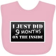 thumbnail image 3 of Inktastic 9 Months on the Inside Boys or Girls Baby Bib, 3 of 4