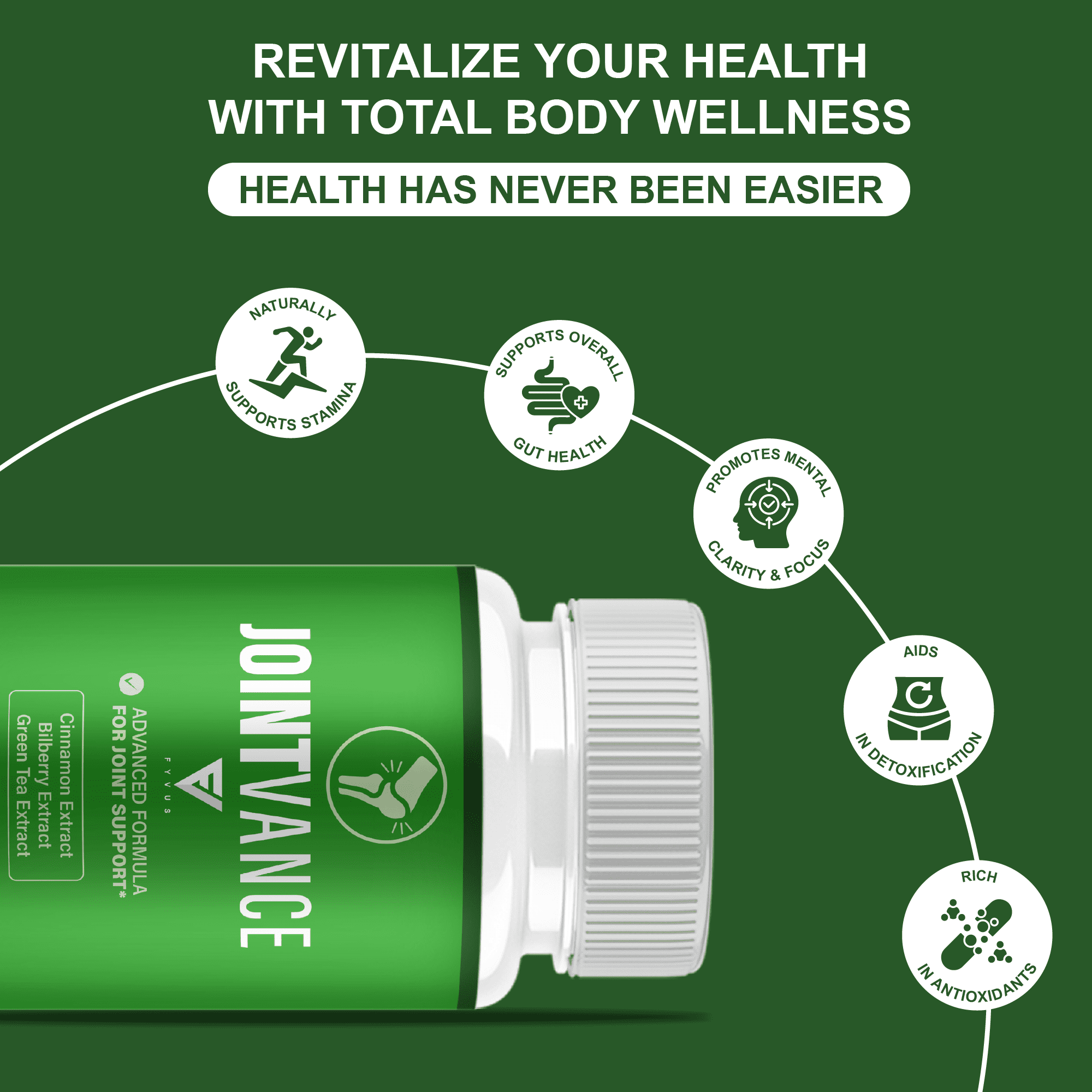 (3 Pack) Joint Vance Capsules, JointVance Advanced Joint Health (180 Capsules)