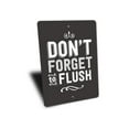thumbnail image 3 of Flush Novelty Sign, Metal Wall Decor - 10x14 inches, 3 of 4