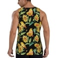 thumbnail image 3 of Easygdp Sunflowers And Bird Men's Tank Top, Sleeveless Muscle T Shirts, Breathable, Quick-Dry, Loose for Gym, Running, Fitness - XX-Large, 3 of 9