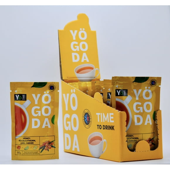 Honey Citrus Spice Tea – 12 Flat Pouches with Sea Buckthorn & Ginger