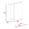 thumbnail image 3 of FM FURNITURE Kenya Engineered Wood Medicine Cabinet in Light Gray, 3 of 9