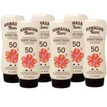 Hawaiian Tropic Sheer Touch Sunscreen SPF 50 Plus 8 oz (Pack of 6)