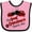 Pink and Black, variant on Inktastic My Great Grandma Loves Me with Cute Ladybugs Boys or Girls Baby Bib