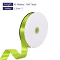 thumbnail image 2 of Uxcell Satin Ribbon, Single Face Polyester Satin Ribbon for Gift Wrapping, Crafts Olive Green 1 inch, 2 of 7