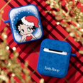 thumbnail image 2 of Betty Boop Happy Holidays HDX Case Cover Compatible with Apple AirPods Gen 1 & 2 (Snowflakes) by Affinity Bands, 2 of 6