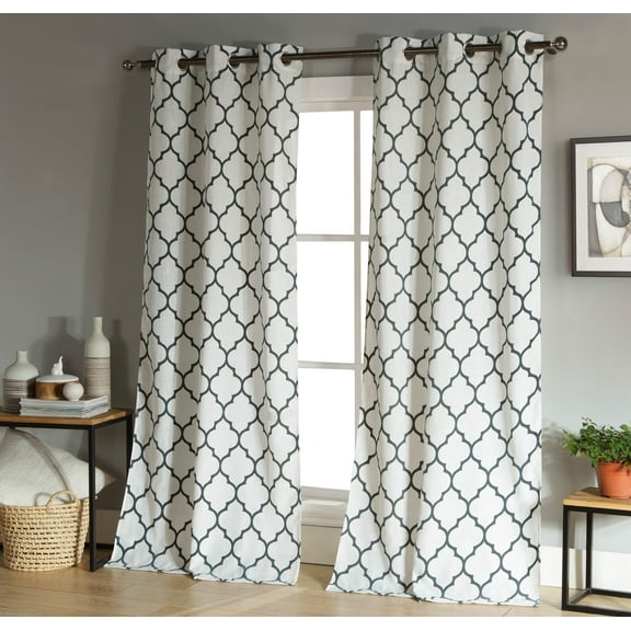 Mason Geometric Window Curtain Set