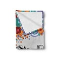 thumbnail image 2 of Manly Soft Flannel Fleece Throw Blanket, Motorcycle and Abstract Circle Shapes Ornaments Urban Modern Lifestyle Party Theme, Cozy Plush for Indoor and Outdoor Use, 70" x 90", Multicolor, by Ambesonne, 2 of 5