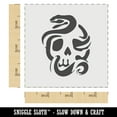 thumbnail image 2 of Sinister Skull with Snake Serpent DIY Cookie Wall Craft Stencil - 3.5 Inch, 2 of 5