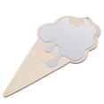 thumbnail image 6 of FONDOTIN Decorative Mirror Acrylic Wood Ice Cream Shape Home Decoration 1Pcs 15X7.7In, 6 of 8