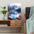 thumbnail image 5 of Qisvanset Framed Canvas Wall Art 12x16 Inch Banff Park Watercolor Natural Scenery Wall Art, 5 of 5