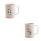 thumbnail image 3 of Billuyoard Taza de para parejas con asa, tazas para cepillos de dientes, soporte para cepillos de plástico para amantes de los colores en rosa 2 2Conjunto, 3 of 6