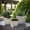 Off-White, variant on Decorative Ceramic Floral Crown Planter for Home Decor - Flower Pot for Shelf, Office, and Living Room Decor - Indoor and Outdoor Pot for Plants or Plant Stand Indoor - 6", Ivory & Tan