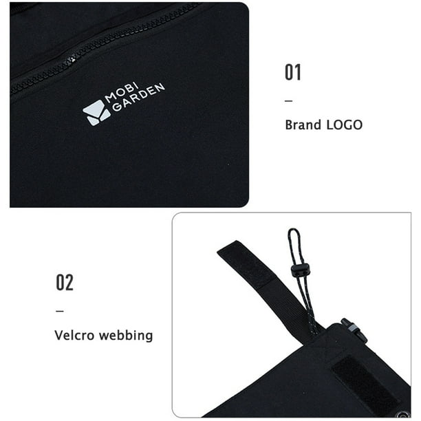 Bolsa De Almacenamiento Lateral Para Cama Plegable Bolsa de noche Bolsa lateral de cama de camping multifuncional Tela Oxford para viajes al aire libre Hugtrwg Para Estrenar