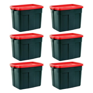 Rubbermaid Roughneck️ Storage Totes 14 Gal, Durable Stackable Storage  Containers, Great for Dry Food Storage, Clothing, Camping Gear and More,  6-Pack