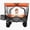 Orange, variant on 480Lbs Collapsible Wagon with Canopy and Mosquito Net, Large Capacity Foldable Wagon for Camping, Shopping, and Garden Use, Black Steel Frame with 7 All-Terrain Wheels