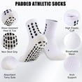 thumbnail image 3 of 6 Pairs Kids Grip Soccer Socks Cushioned Non Slip Football Athletic Sports Socks for Boys Girls, 3 of 7