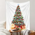 thumbnail image 4 of Uutvery Christmas Tree Tapestry Wall Hanging Home Decor Indoor Outdoor for Living Room Bedroom Dorm Decor Beach Blanket Picnic Throw Sofa Cover Xmas Party Supplies 51x59 Inches, 4 of 9