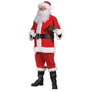 Adult Plus Size Flannel Santa Suit