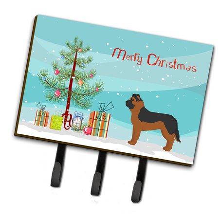 Black German Shepherd Mastiff Mix Christmas Tree Leash or Key Holder