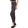 thumbnail image 3 of Sakkas Women's Patterned Soft Fleece Lined High Waist Leggings - Charcoal - One Size, 3 of 4