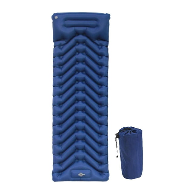 Colchoneta inflable shamjiam para dormir con bomba de pie incorporada 200 cm x 69 cm x 9 cm