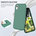 thumbnail image 2 of iPhone XR Case, iPhone 10 XR Case DOMAVER Slim Lightweight Smooth Liquid Silicone Soft Gel Rubber Microfiber Lining, 2 of 5