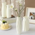 thumbnail image 4 of Dserhfy Imitation Ceramic Plastic Vase Budget-friendly Decorative Plastic White Vase Flower Arrangement Decoration, 4 of 6