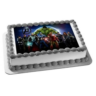 Marvel Avengers Characters Edible Image Topper, by A Birthday Place