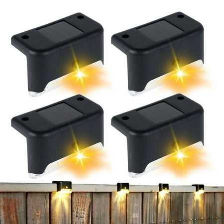 

Laideyi Solar Lights For Fence 4pcs Led Solar Lamp Path Staircase Waterproof Solar Deck Lights Outdoor Solar Step Lights Led Solar Lights For Outdoor Stairs Step Fence Yard Patio And biological