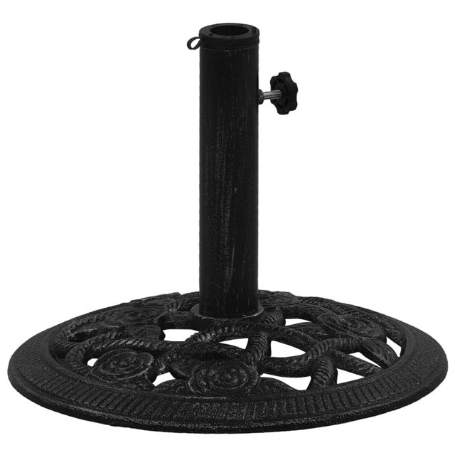 CHUANK Base de Parapluie Noire 15,7” X 15,7” X 12,6” en Fonte