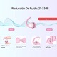 thumbnail image 4 of 2 Pares Tapones Para Los Oídos Silicona Dormir Belug, Rosa, 4 of 5