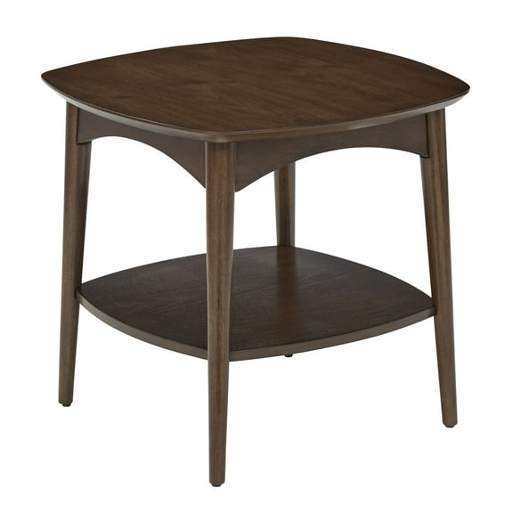 OSP Home Furnishings Copenhagen Accent Table in Walnut Finish