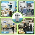 thumbnail image 5 of Alpine Industries Stainless Steel Commercial Indoor Trash Can with Swing Lid 17-Gallon, 5 of 9
