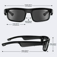 thumbnail image 6 of Smart Sunglasses Bluetooth 5.3 Earphone HiFi Stereo Music Wireless Headset Driving HD Mic Call Headphones Smart Glasses UV400 Goggles Headphones Communication Sunglasses ﻿, 6 of 15