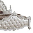 thumbnail image 3 of Moni Queen Bed, White Button Tufted Traditional Upholstery, Solid Wood, 3 of 7