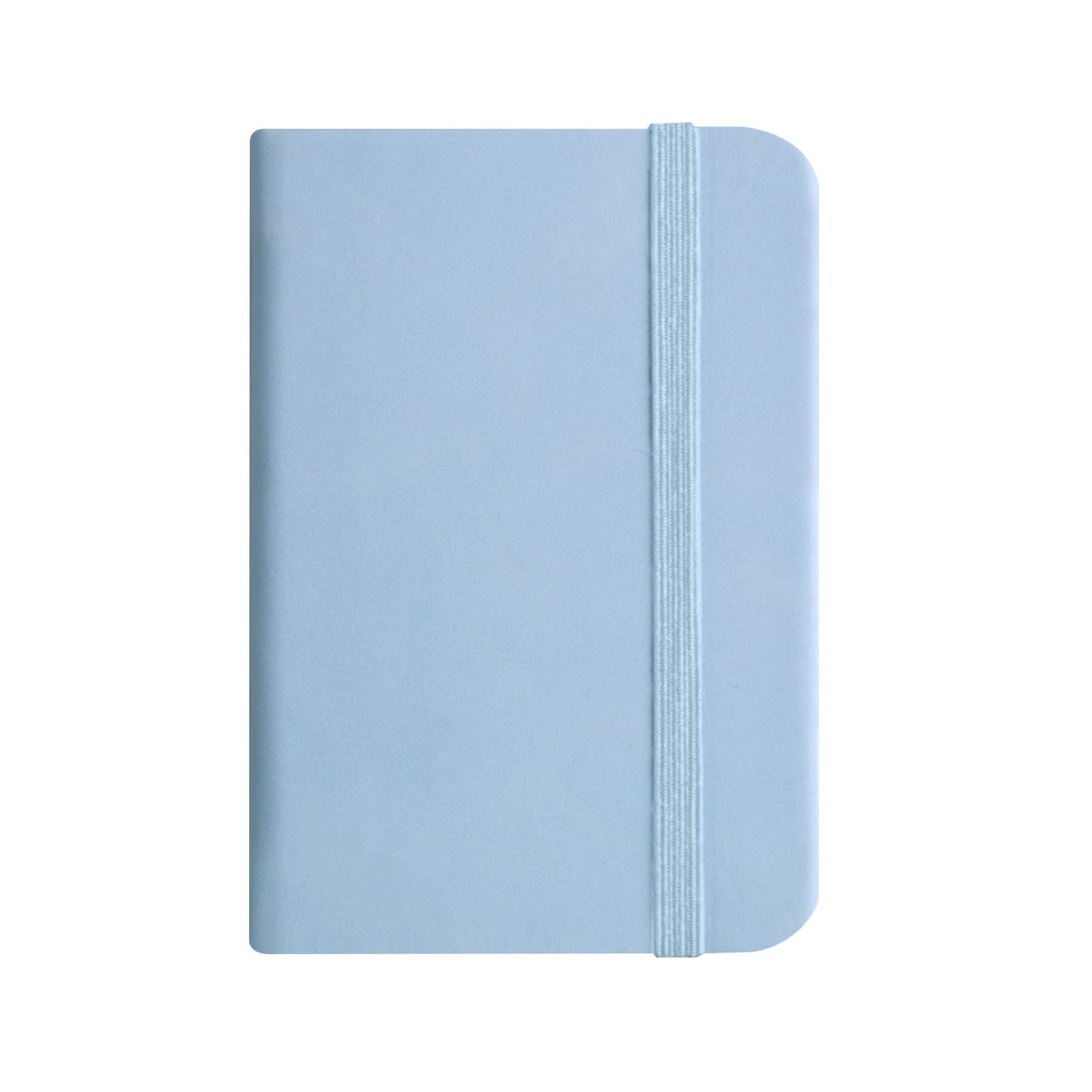 Pocket Notebook 4.3X3 Small Notebook with Elastic Band PU Leather Journal Compact Writing Notepad Portable Memo Book Hardcover Note Logbook Handy Record Pad for Daily and Travel Note Taking