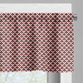thumbnail image 3 of Ambesonne Geometric Window Valance, Vibrant Grid Tile, 54" X 18", Vermilion Black White, 3 of 5