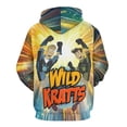 thumbnail image 2 of Wild Kratts Hoodies for Men Women 3D Print Pullover Novelty Hooded Sweatshirt Hoodies with Big Pockets L, 2 of 7