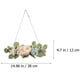 thumbnail image 3 of Artículos de Clarence Decoración de Flores Artificiales Xihbxyly Estilo Corona de Flores Colgante de Pared, 3 of 6