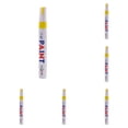 thumbnail image 2 of Clearance! Oil Based Paint Pen Car Tyre Tire Metal Marker Tire Paint Pen Marker Lettering Ink for Car Vehicle Motorcycle Tyre 10ml Pen,Yellow*5, 2 of 5