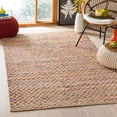 thumbnail image 1 of Safavieh Cape Cod Collection CAP305Q Handmade Coastal Braided Jute Area Rug, 8' x 10', Red / Natural, 1 of 2