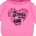thumbnail image 3 of Inktastic In October We Wear Pink Breast Cancer Awareness Heart Toddler Hoodie, 3 of 4