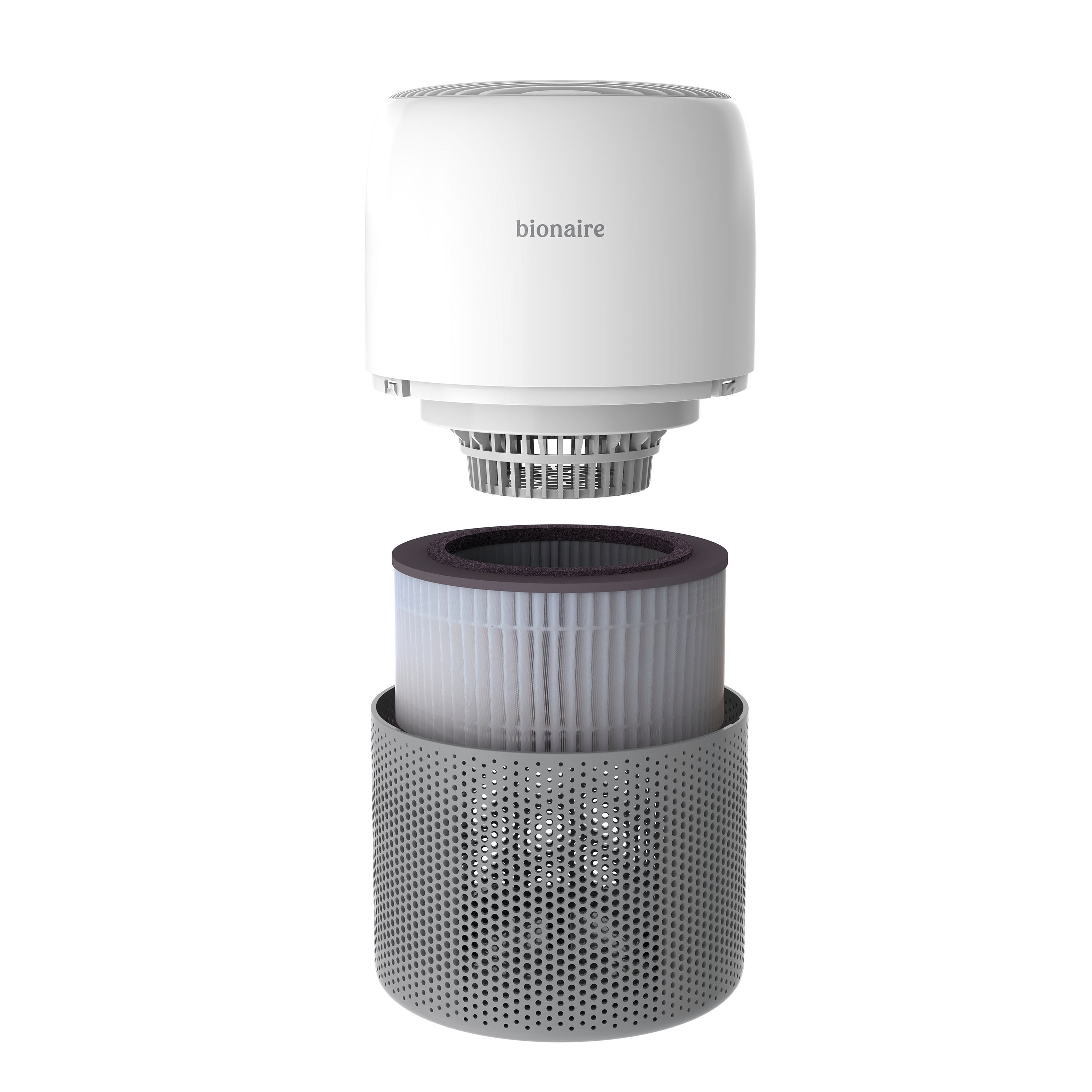 Bionaire True HEPA Air Purifier for Medium Rooms Up to 428 sq. ft with 3-Speed, 360° Air Intake and Removes 99.97% of Dust, Smoke & Allergens - White