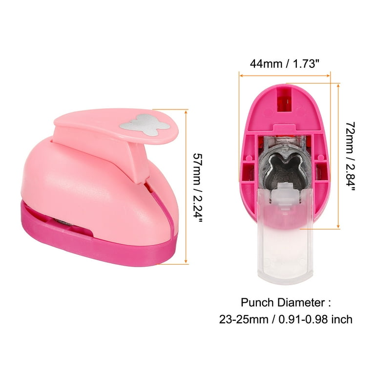 Uxcell 1.7 x 2.8 Paper Punch Shapes Mini Hole Puncher Butterfly Shape for  DIY Craft Supplies Scrapbook, Pink 