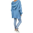 thumbnail image 4 of Aboser Chunky Knit Sweaters fro Women Pullover Long Sleeve Hooded Sweater Tops Plus Size Warm Winter Knitwear Cozy Soft Long Sleeve Jumpers Loose Fit Casual Hoodies, 4 of 6