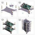 thumbnail image 7 of 52Pi 6-Layers Cluster Case for Raspberry Pi, Pi Rack Case with Raspberry Pi Heatsinks Stackable Case Stack Enclosure for Raspberry Pi 4/3/2 Model B,Raspberry Pi 3 Model B+ (Brown), 7 of 7