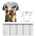 thumbnail image 2 of Farmhouse Highland Cow Funny Cattle And Flower Women's Short Sleeve T-Shirt Crew Neck Casual Summer Trendy Loose Fit Tops, 2 of 6