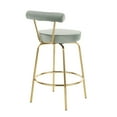 thumbnail image 4 of Rhonda Glam Counter Stool in Gold Metal and Sage Green Velvet by LumiSource - Set of 2, 4 of 7