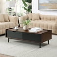 thumbnail image 4 of Duane 4 Piece Living Room Set Sideboard TV Stand Coffee Table End Table in Black, 4 of 10